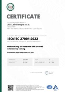 ACELab Europe s.r.o. ISO/IEC 27001:2022