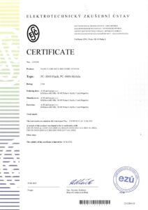 EZÚ 電磁兼容合格證書 第1250250號